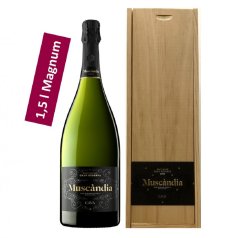 MAGNUM Cava Muscandia Brut Nature Gran Reserva 2014 s dřevěným boxem