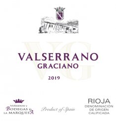 Viñedos y Bodegas de la Marquesa - Valserrano Graciano 2019, etiketa
