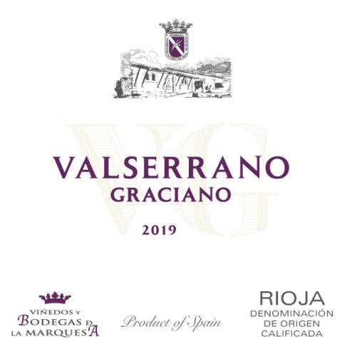 Viñedos y Bodegas de la Marquesa - Valserrano Graciano, etiketa