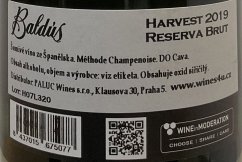 Česká zadní viněta na Cava Baldús Brut Rose Reserva Česká zadní viněta na Cava Baldús Brut Rose Reserva