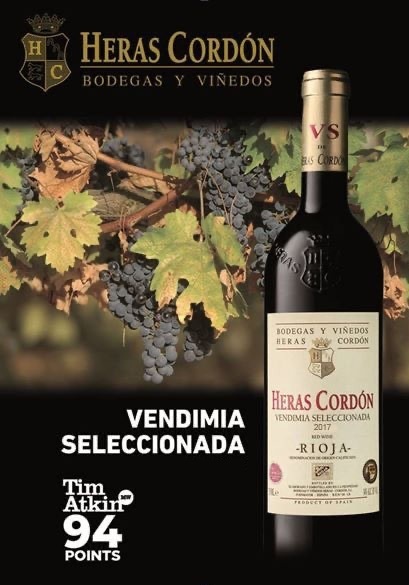 94 bodů Tim Atkin pro Heras Cordon Crianza