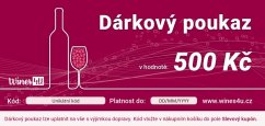 Wines4u dárkový poukaz v hodnotě 500 Kč