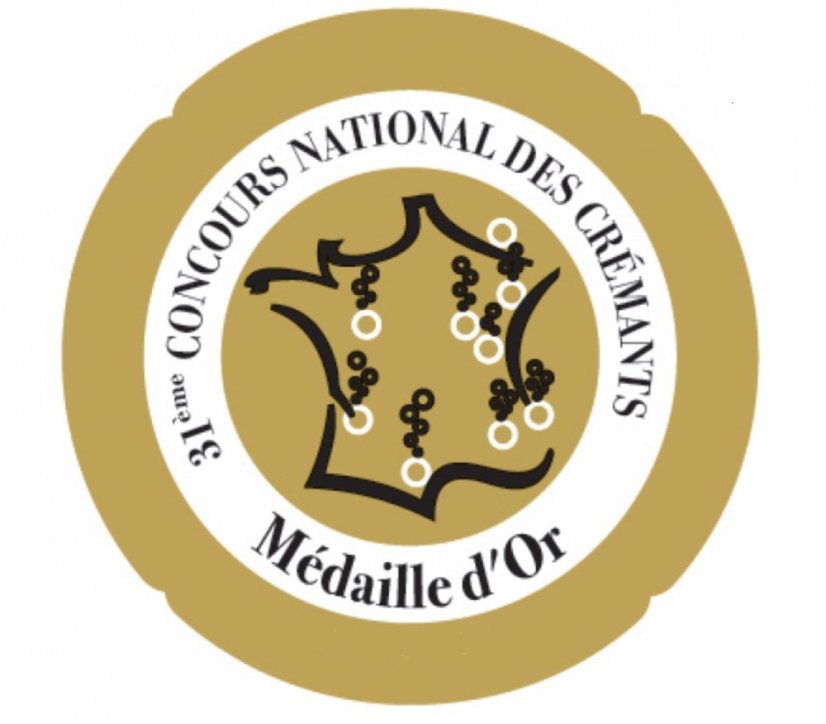 Zlatá medaile z Concours National des Crémant