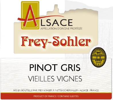 Polosuchý Frey Sohler Pinot Gris Ode au Terroir® Vieilles Vignes 2022 - viněta